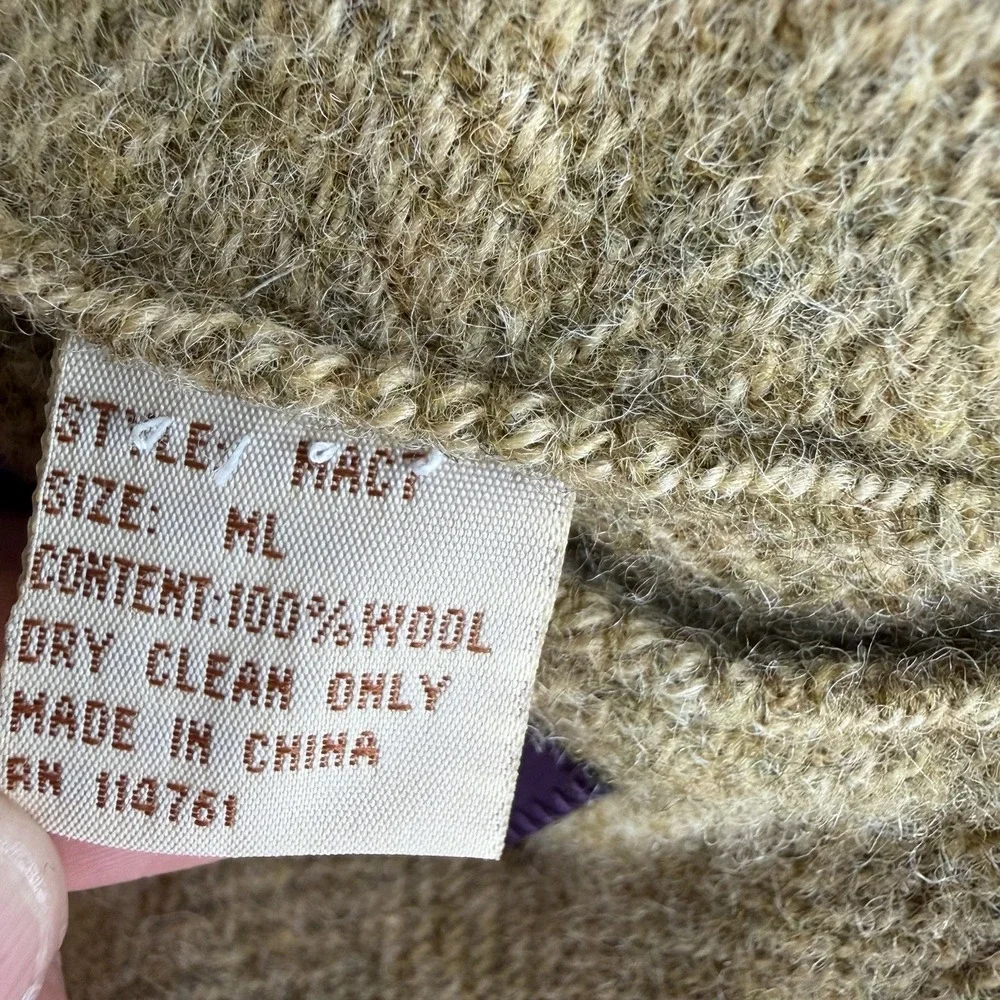 VTG‎ Crittenden Mackinnon Scotland Wool Blazer ML Tweed Herringbone Unstructured